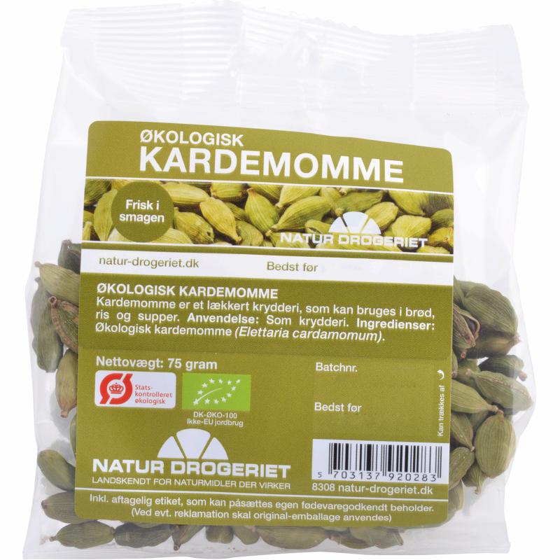 Kardemomme, hel grøn 75 g Øko